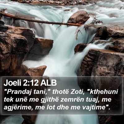 Joeli 2:12 ALB Bible Verse Image