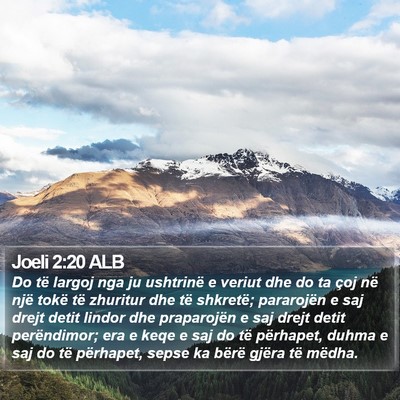 Joeli 2:20 ALB Bible Verse Image