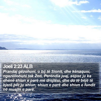 Joeli 2:23 ALB Bible Verse Image
