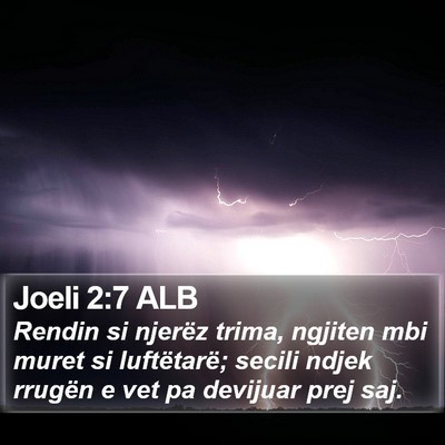 Joeli 2:7 ALB Bible Verse Image