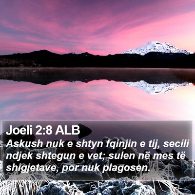 Joeli 2:8 ALB Bible Verse Image