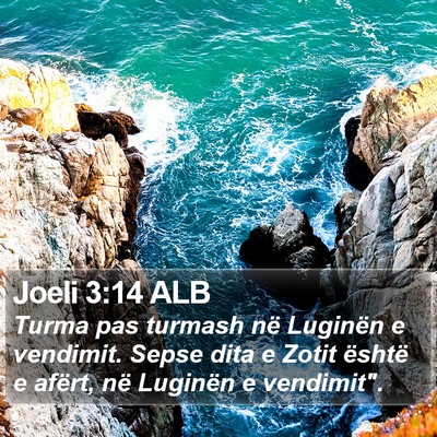 Joeli 3:14 ALB Bible Verse Image