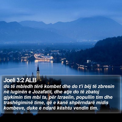 Joeli 3:2 ALB Bible Verse Image