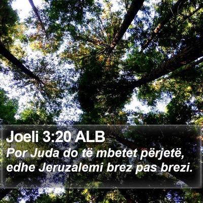 Joeli 3:20 ALB Bible Verse Image