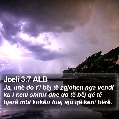 Joeli 3:7 ALB Bible Verse Image