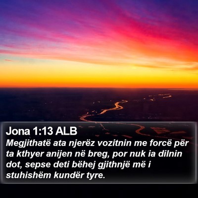 Jona 1:13 ALB Bible Verse Image