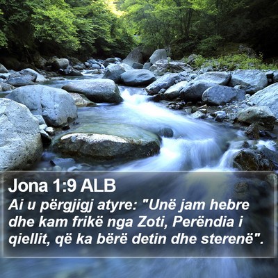 Jona 1:9 ALB Bible Verse Image