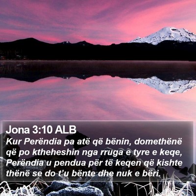 Jona 3:10 ALB Bible Verse Image