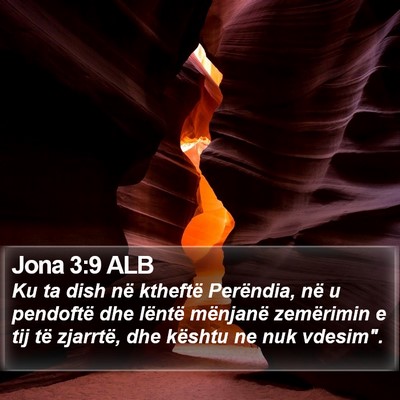Jona 3:9 ALB Bible Verse Image