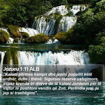 Jozueu 1:11 ALB Bible Verse Image