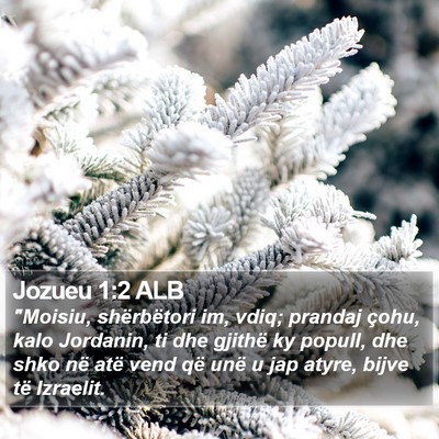 Jozueu 1:2 ALB Bible Verse Image