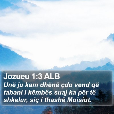 Jozueu 1:3 ALB Bible Verse Image