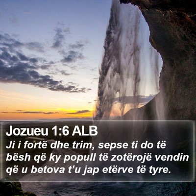 Jozueu 1:6 ALB Bible Verse Image
