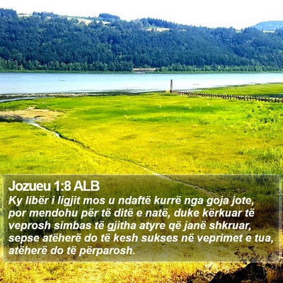 Jozueu 1:8 ALB Bible Verse Image