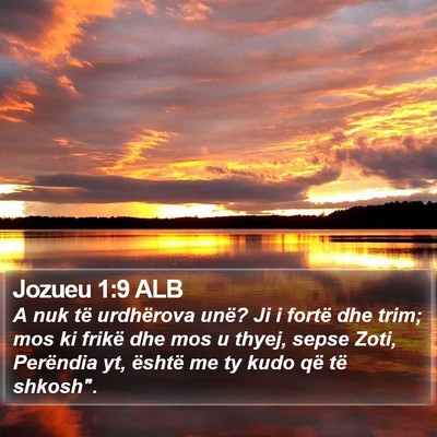 Jozueu 1:9 ALB Bible Verse Image