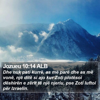 Jozueu 10:14 ALB Bible Verse Image