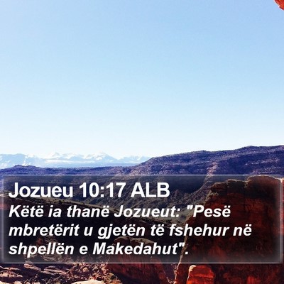 Jozueu 10:17 ALB Bible Verse Image