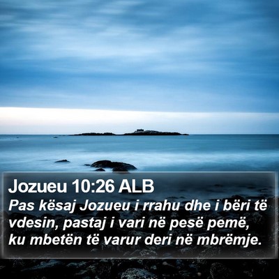 Jozueu 10:26 ALB Bible Verse Image
