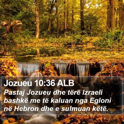 Jozueu 10:36 ALB Bible Verse Image