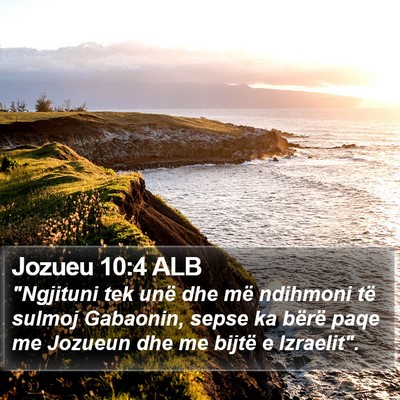 Jozueu 10:4 ALB Bible Verse Image