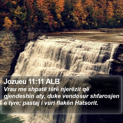 Jozueu 11:11 ALB Bible Verse Image