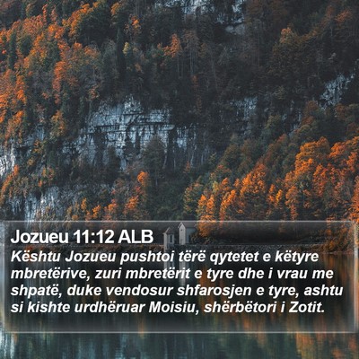 Jozueu 11:12 ALB Bible Verse Image