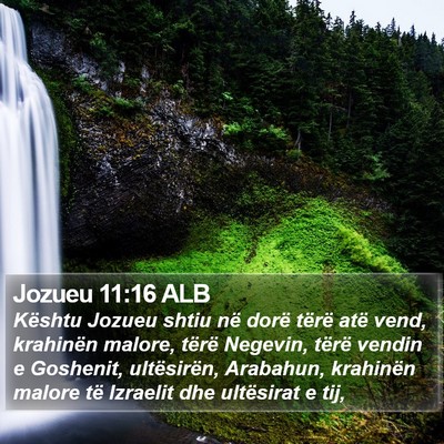 Jozueu 11:16 ALB Bible Verse Image