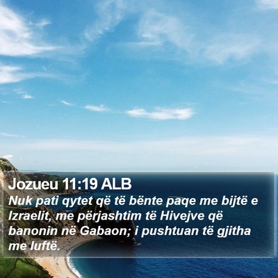 Jozueu 11:19 ALB Bible Verse Image