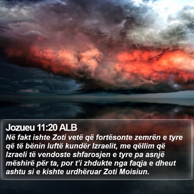 Jozueu 11:20 ALB Bible Verse Image