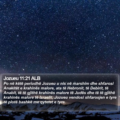 Jozueu 11:21 ALB Bible Verse Image