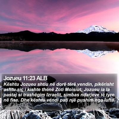 Jozueu 11:23 ALB Bible Verse Image
