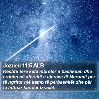 Jozueu 11:5 ALB Bible Verse Image