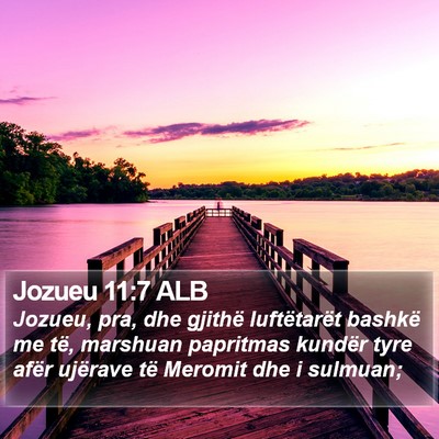 Jozueu 11:7 ALB Bible Verse Image