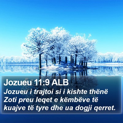 Jozueu 11:9 ALB Bible Verse Image