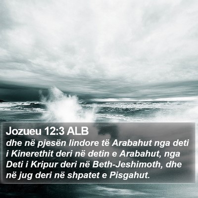 Jozueu 12:3 ALB Bible Verse Image