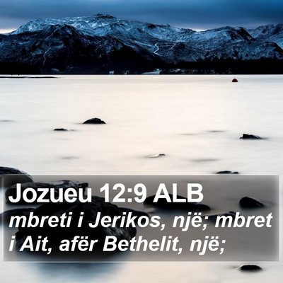 Jozueu 12:9 ALB Bible Verse Image