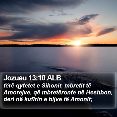 Jozueu 13:10 ALB Bible Verse Image