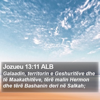 Jozueu 13:11 ALB Bible Verse Image