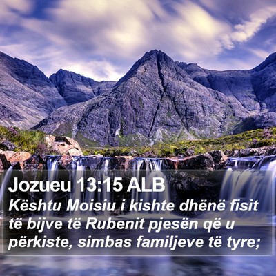 Jozueu 13:15 ALB Bible Verse Image