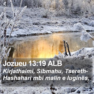 Jozueu 13:19 ALB Bible Verse Image
