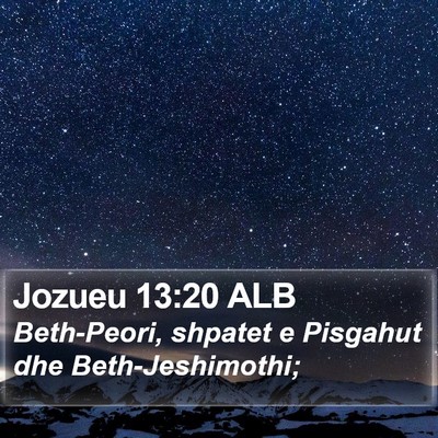 Jozueu 13:20 ALB Bible Verse Image