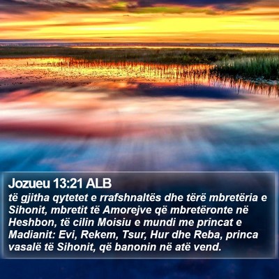 Jozueu 13:21 ALB Bible Verse Image