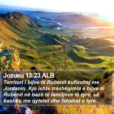 Jozueu 13:23 ALB Bible Verse Image