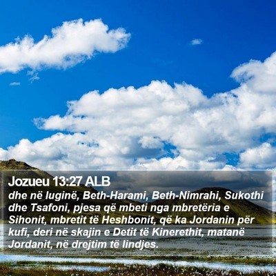 Jozueu 13:27 ALB Bible Verse Image