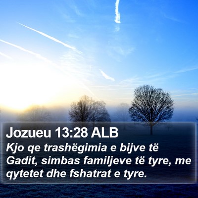 Jozueu 13:28 ALB Bible Verse Image