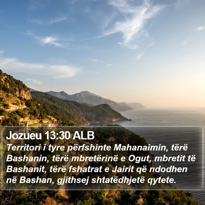 Jozueu 13:30 ALB Bible Verse Image