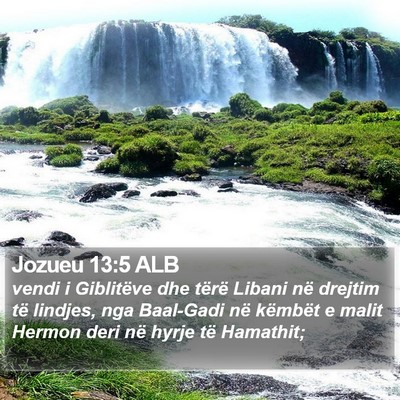Jozueu 13:5 ALB Bible Verse Image