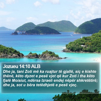 Jozueu 14:10 ALB Bible Verse Image
