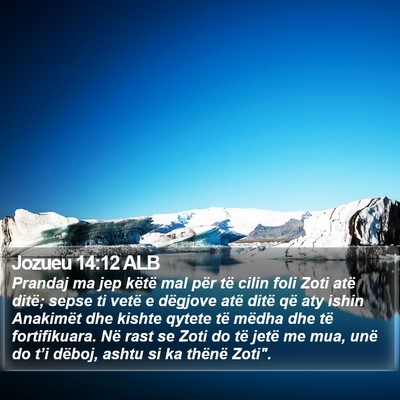 Jozueu 14:12 ALB Bible Verse Image