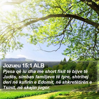 Jozueu 15:1 ALB Bible Verse Image